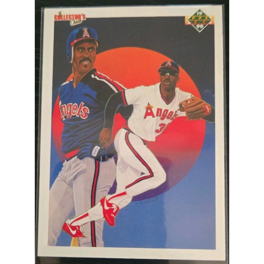 1990 Upper Deck #5 Devon White California Angels Baseball Card